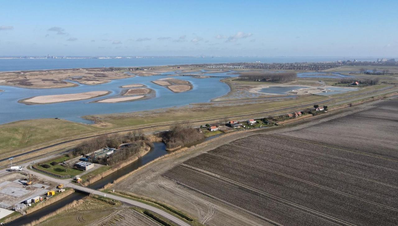 Вилла Iris'T; Dijkhuisje In De Polders Van Groede. Экстерьер фото