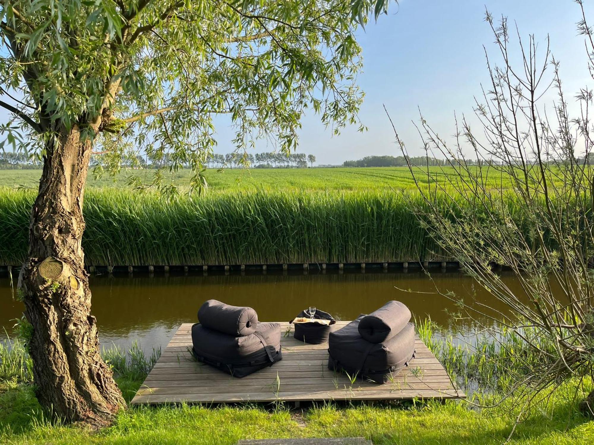Вилла Iris'T; Dijkhuisje In De Polders Van Groede. Экстерьер фото